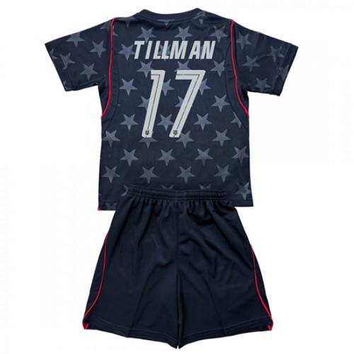 Yhdysvallat Malik Tillman #17 Vieraspaita Lapsille MM-kisat 2026 Lyhythihainen (+ Lyhyet housut)
